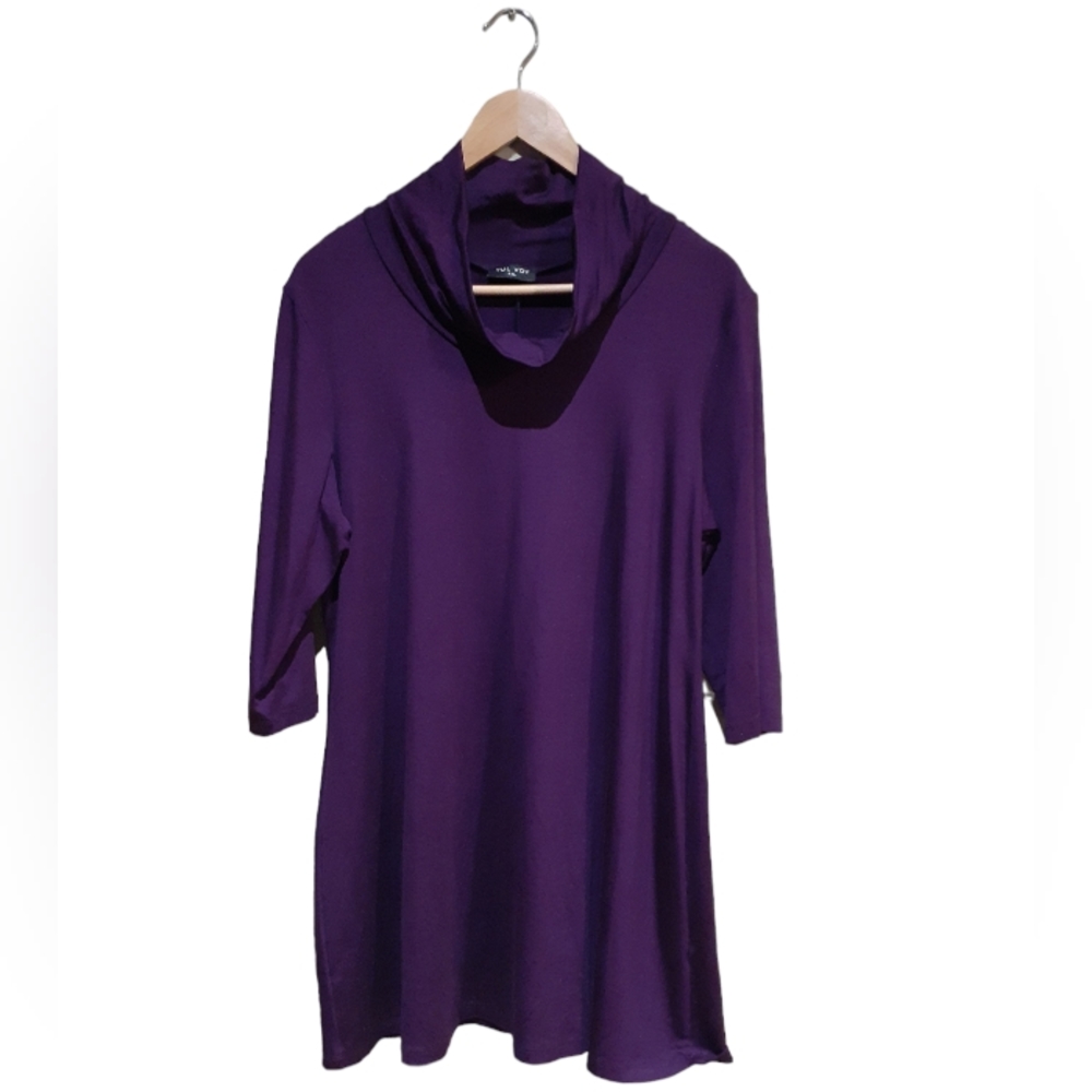 Luc Fontaine Yul Voy Collection Women's Tunic Cowl Neck Tunic Plus Size XXL